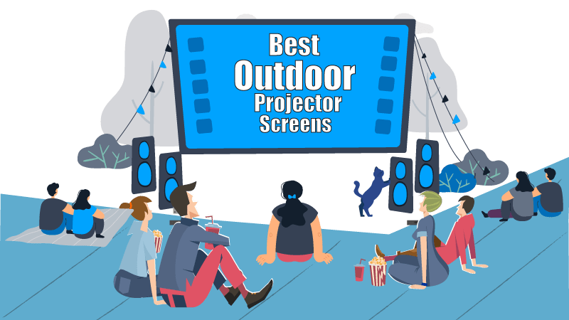 best outdoor projector movie screen